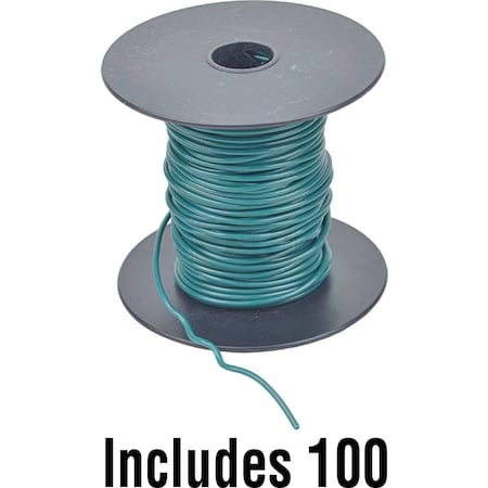 Aftermarket Primary Wire, GPT, 22 AWG, Green, PVC Jacket 600-22005-100-JN